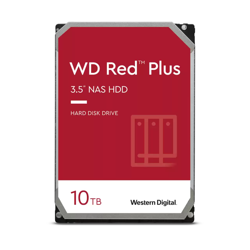 Накопичувач HDD WD 10TB Red Plus NAS 3.5-Inch (WD101EFBX)